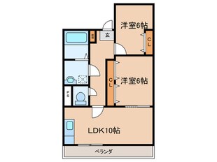 園田エクセルマンションの物件間取画像